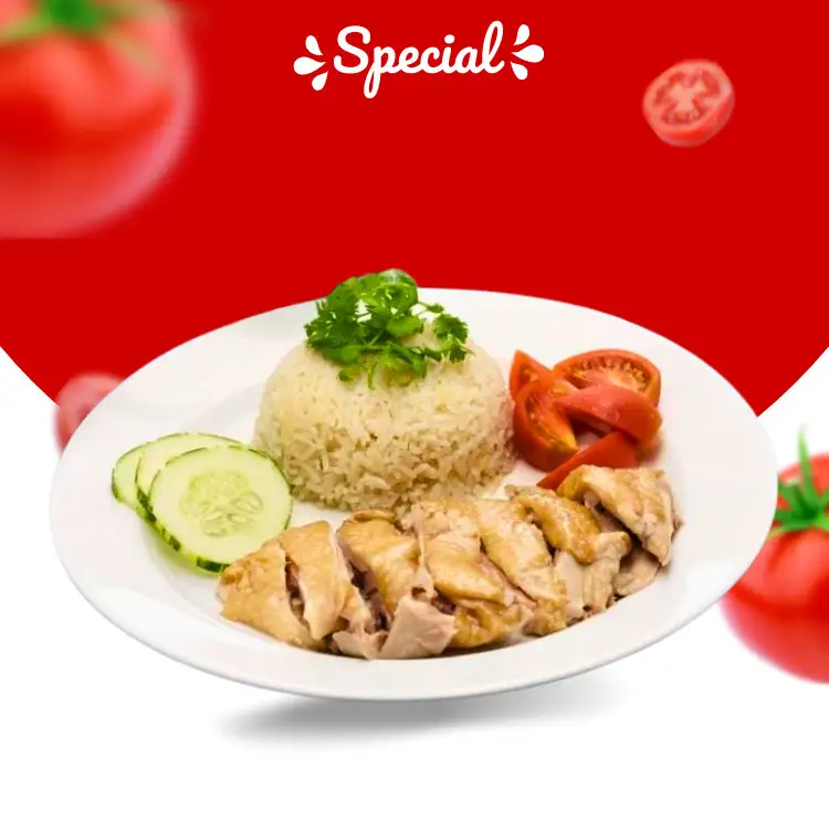 Cơm gà luộc - 70.000 ₫ tại Cơm Gà Singapore Hải Nam - Lê Văn Lương