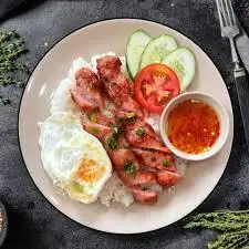 Hình ảnh Cơm rang nem nướng