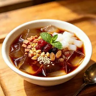 Hình ảnh Thạch nước đường nâu / 红糖冰粉 