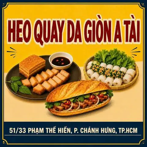 Bánh Mì Heo Quay A Tài - Phạm Thế Hiển - Bánh Mì/Xôi gần bạn