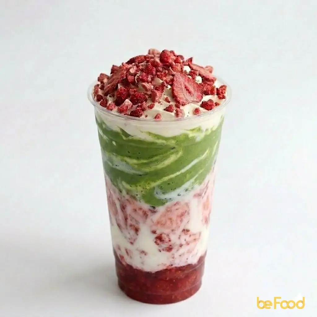 Matcha dâu - 32.000 ₫ tại Cafe & Matcha - Phan Xích Long