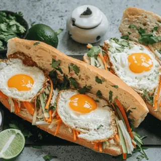 Hình ảnh Bánh mì ốp la
