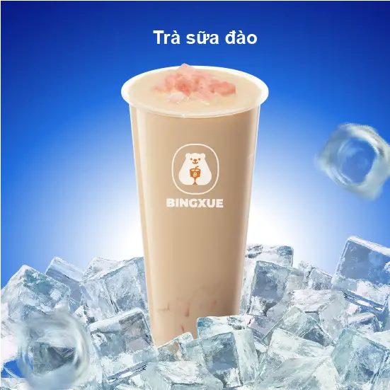 Trà Sữa Đào - 32.000 ₫ tại Bingxue - Kem & Trà Sữa - 64 Vĩnh Hội