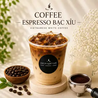 Espresso bạc xỉu - 39.000 ₫ tại Saigon Quiet Cafe & Trà Trái Cây - Cô Giang