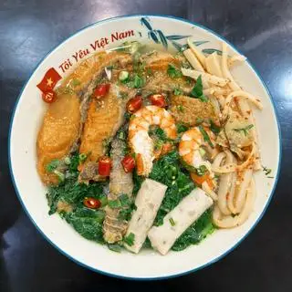 Hình ảnh Bánh đa trắng hải sản