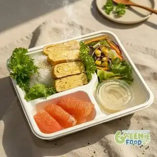 Cơm trứng cuộn rau củ - 62.000 ₫ tại Greenie Eatclean - Cơm Văn Phòng Eat Clean - Nguyễn Đình Chiểu