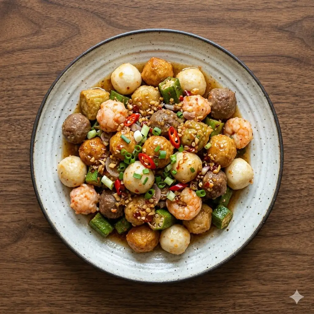 Combo cá viên chiên nước mắm - phần nhỏ - 80.000 ₫ tại Ăn Vặt Chup Pa Chup - Cá Viên Chiên & Mì Trộn - Yersin