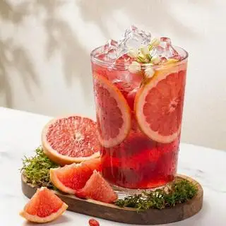 Hình ảnh Trà bưởi hồng thanh mát - Pink grapefruit tea