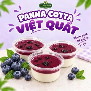Hình ảnh Panna cotta việt quất