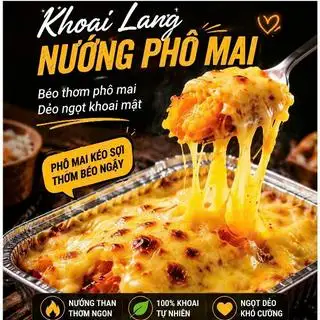Hình ảnh Khoai lang mật nướng phô mai