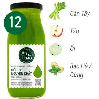 [NE12] Nước Ép Cần Tây Hữu Cơ Nguyên Chất. - 79.000 ₫ tại An Thảo Organic - Sầu Riêng Trái Cây, Sinh Tố Nước Ép & Sữa Hạt Dinh Dưỡng - Đường Số 4