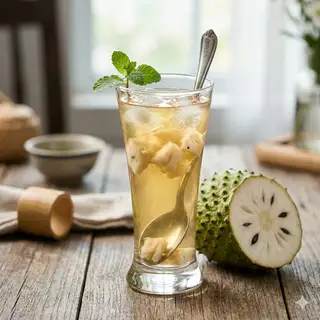 Trà mãng cầu - 40.000 ₫ tại TRẠM TRÀ - Trà Nhiệt Đới, Trà Mãng Cầu & Trà Nhãn Atiso - Tạ Quang Bửu