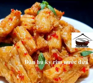 Đậu hũ ky tươi khìa nước dừa - cơm - 45.000 ₫ tại Mai Home - Món Ngon Chay - Nguyễn Trãi