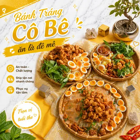 Hình ảnh Bánh Tráng Cô Bê Ăn Là Đê Mê - Bánh Tráng Mỡ Hành Tóp Mỡ Trứng Lòng Đào - Dương Quảng Hàm