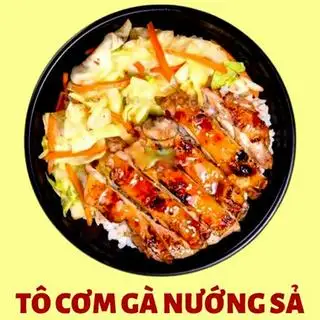 Hình ảnh Tô Cơm Gà Nướng Sả