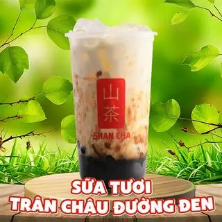 Sữa tươi trân châu đường đen - 33.000 ₫ tại Trà Sữa The Shan Cha - Lê Văn Sỹ