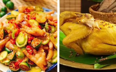 Hình ảnh Chân Gà Sốt Thái & Gà Đồi Ủ Muối Cô Xuân - Trương Định