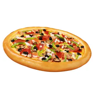 P5 - pizza thập cẩm đặc biệt đế dày xốp - 124.000 ₫ tại 3 Râu - Gà Rán, Pizza & Trà Sữa - Tôn Đản