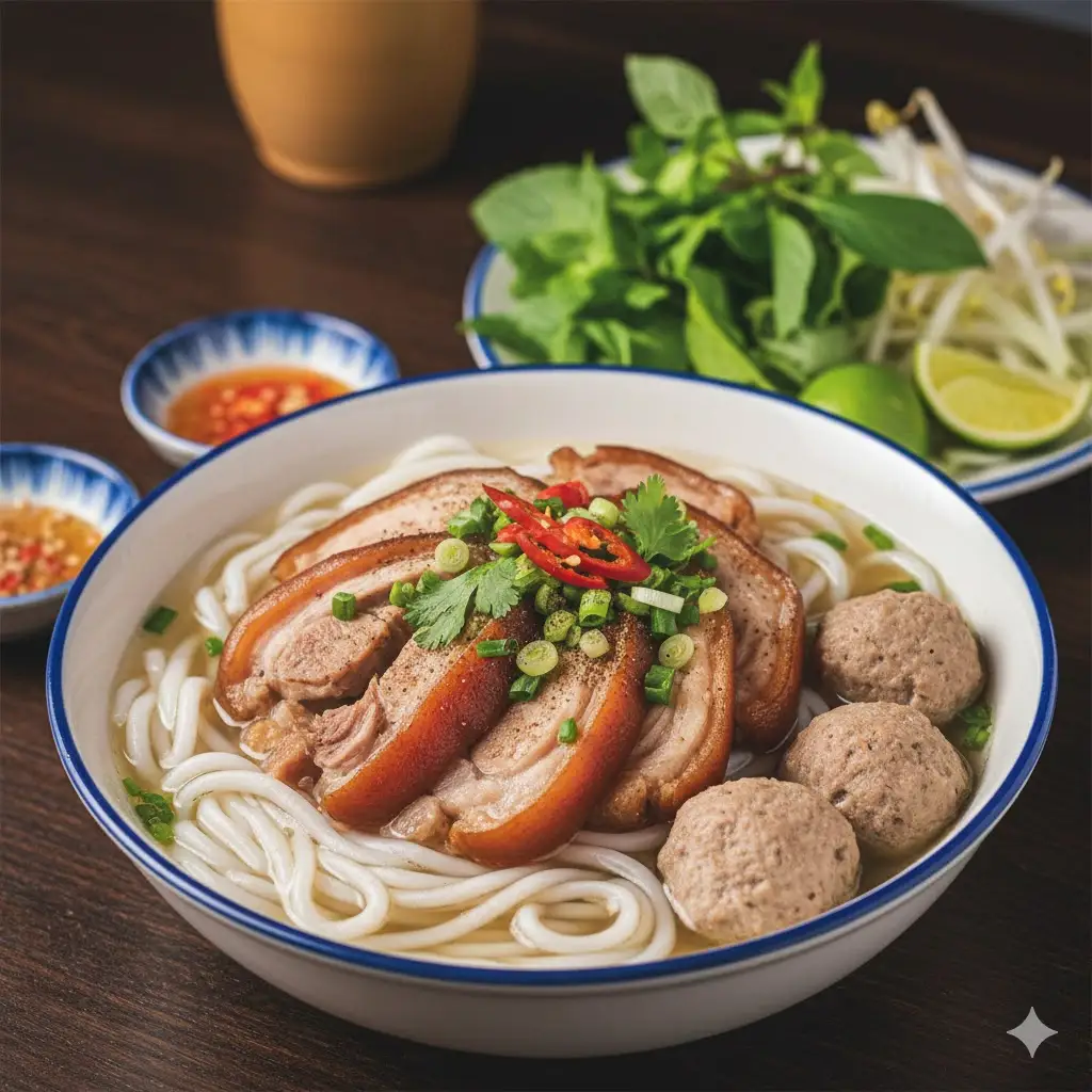 Bún bò đặc biệt giò - 80.000 ₫ tại Quảng Trị 74 - Bún Bò, Bún Thịt Nướng & Bánh Ướt - Lâm Văn Bền
