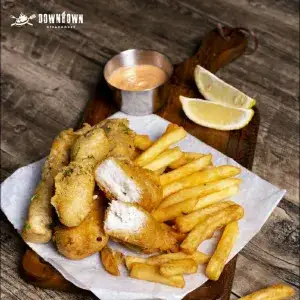 Barramundi fish and chips - 184.450 ₫ tại Downtown Steakhouse - Nguyễn Huệ