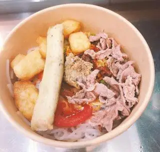 Hình ảnh Bún riêu giò bò đậu