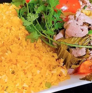 Hình ảnh Cơm bò xào cải chua