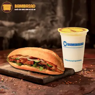 Hình ảnh Combo Bánh Mì Gà Nướng Sả + Đồ uống