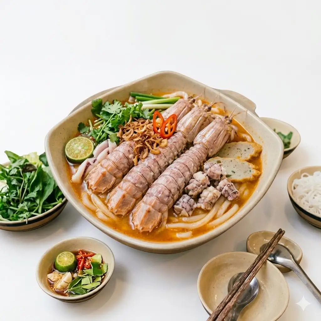 Hình ảnh Bánh canh tôm thẻ