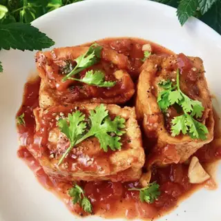 Hình ảnh Cơm đậu hũ nhồi thịt