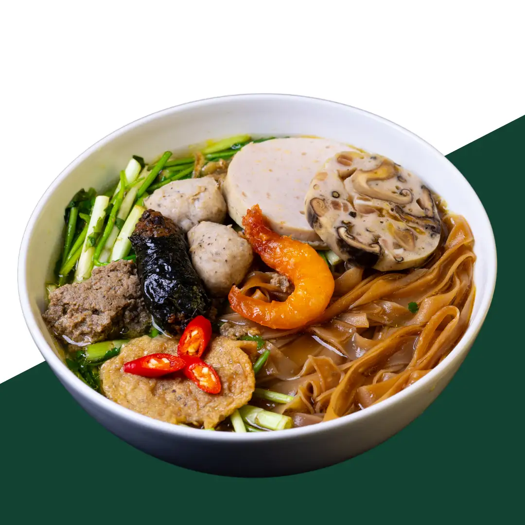 Hình ảnh Bánh đa cua đầy đủ
