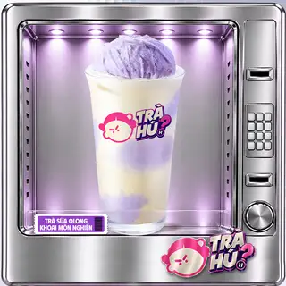 Hình ảnh Trà Sữa Olong Khoai Môn Nghiền