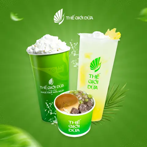 Hình ảnh Thế Giới Dừa - Nước Dừa Tươi Mix, Matcha & Chè Dừa Dầm - Kim Giang
