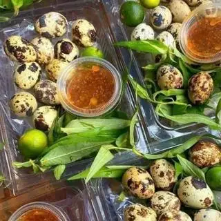 Trứng cút chấm muối tắc - 17.000 ₫ tại Bánh Tráng & Ăn Vặt - Ăn Là Nhớ - Trần Xuân Soạn