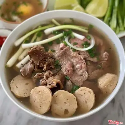 Phở nạm bò viên - 75.000 ₫ tại Phở Bò & Bò Kho 220 - Lê Văn Sỹ