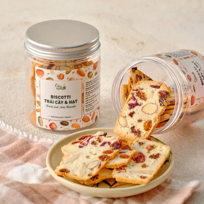 Fruits and Nuts Biscotti - Biscotti Trái Cây và Hạt - 65gram - 69.000 ₫ tại Cái Lò Nướng - Nguyễn Thái Học