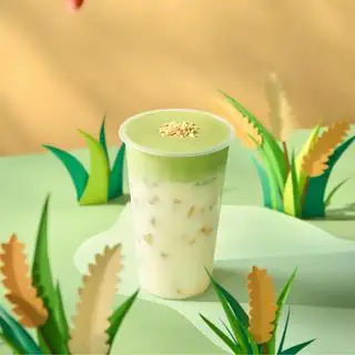 Hình ảnh Bông gạo - trà oolong gạo rang matcha