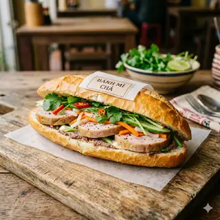 Bánh mì chả - 29.000 ₫ tại Bánh Mì 2 Mẹ Con - Bánh Mì Thịt, Bánh Mì Xíu Mại & Bánh Mì Chả - Tạ Quang Bửu