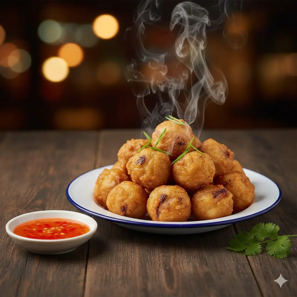 Mực Viên Chiên - 3 viên - 20.000 ₫ tại Cá Viên Chiên & Đồ Ăn Vặt Mộc Food - Cách Mạng Tháng 8