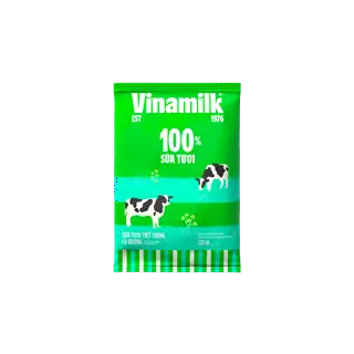 Hình ảnh Sữa tươi tiệt trùng Vinamilk 100% Có Đường - Bịch 220ml _04FD1H