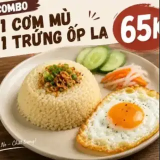 Hình ảnh 1 cơm mù thêm trứng ốp la