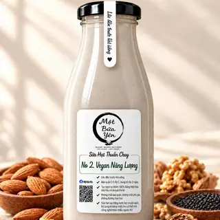 Hình ảnh Vegan Năng Lượng - Hạnh nhân Úc, Óc chó Hà Giang, Mè đen hữu cơ.