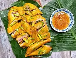 Gà ủ muối nửa con chặt sẵn - hấp nóng - 145.000 ₫ tại Bếp Ba Tin - Gà Ủ Muối - Bình Trị Đông