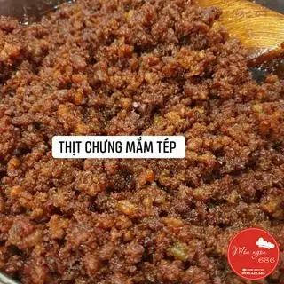 Hình ảnh Thịt chưng mắm tép hộp 250g