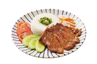 Cơm sườn nướng - 55.000 ₫ tại Cơm Tấm Bé Ba - Dương Bá Trạc