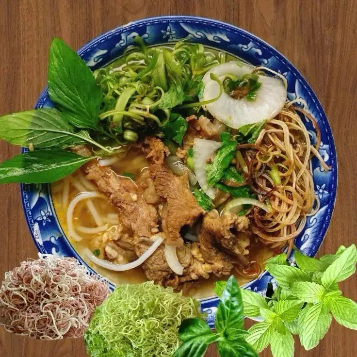 Bún bò Nạm Gân - 60.000 ₫ tại Bún Bò Hai Phượng - Bún Ngon Tân Quy - Đường 21