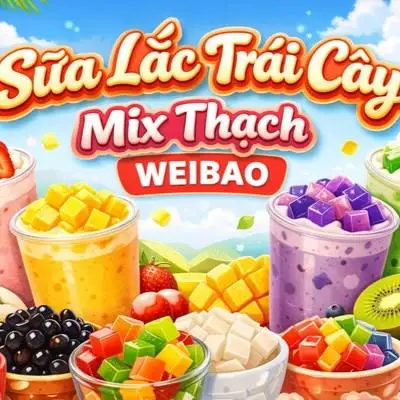 Hình ảnh Sữa Lắc Trái Cây Mix Thạch WEIBAO - Võ Văn Kiệt