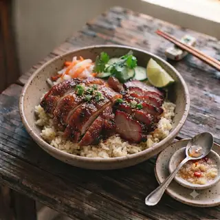 Hình ảnh Cơm giò heo vịt quay