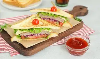 Hình ảnh Sandwich bò trứng