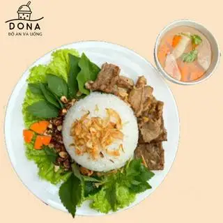 Cơm thịt chả vị Nam Bộ - 75.000 ₫ tại Dona - Bún Chả & Bò Kho - Hoa Sứ