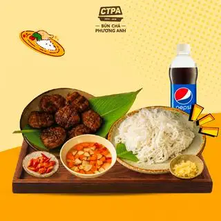 Hình ảnh Bún chả băm - pepsi